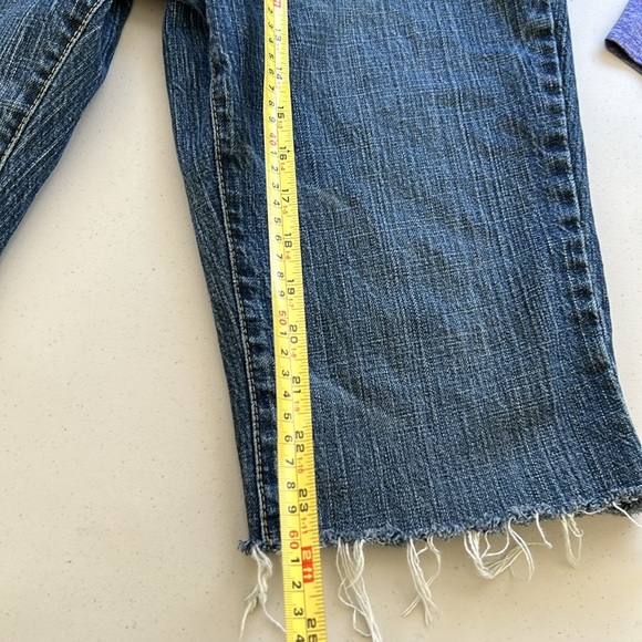 Faded Glory Stretch Flare Bermuda Women’s Bermuda Denim Shirt size 12 petite - Picture 8 of 11